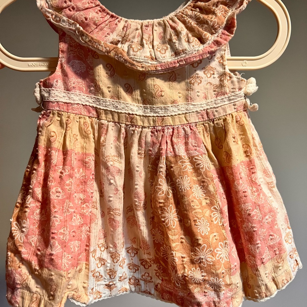 Haute Hippie Kids Floral 2 piece set - Pink and cream